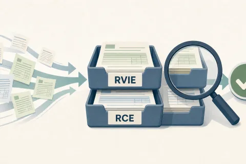 Ilustración del funcionamiento del SIRE: los comprobantes electrónicos alimentan una propuesta de registro de ventas y de compras que el contribuyente revisa antes de aceptar.