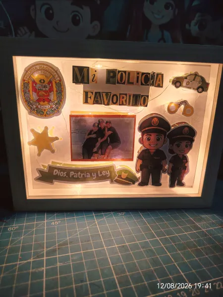Box de policia cuadro personalizado