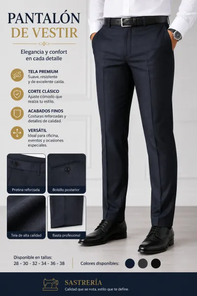 Confeccion de pantalon caballero