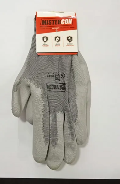 240 Pares de Guantes Gris de Poliuretano (PU)  