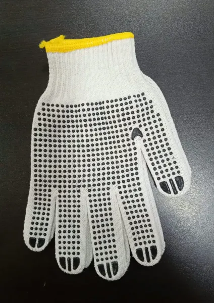 144 Pares de Guantes de hilo blanco con puntos de PVC