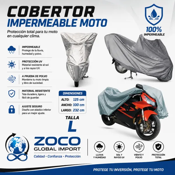 Cobertor de moto bicicleta o patineta