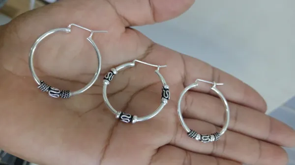 Argollas Quemadas / plata 950