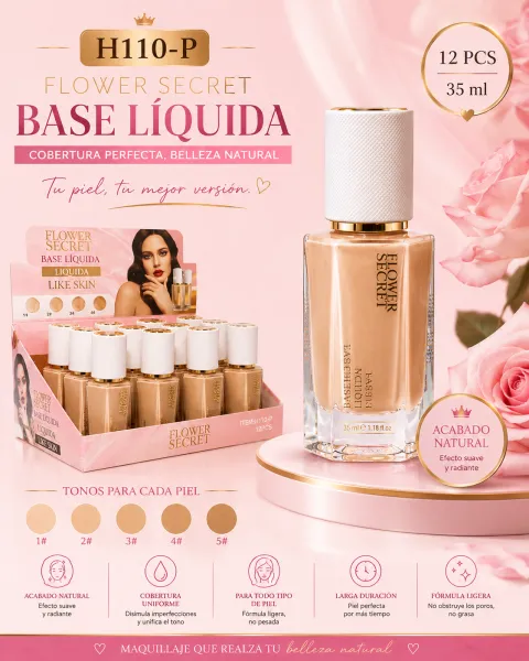 BASE DE MAQUILLAJE LÍQUIDA “LIKE ME” 35ML