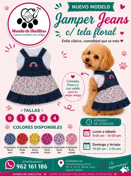 Vestido Jumper/ jeans+ tela