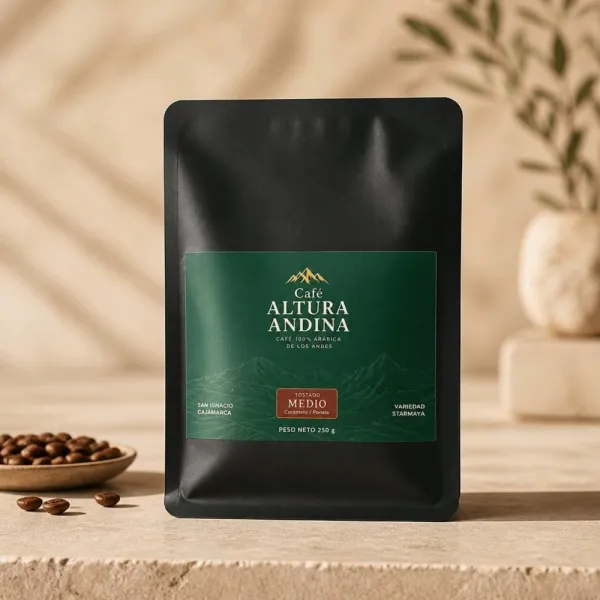 Café Altura Andina 250 GR variedad Starmaya en Grano y Molido