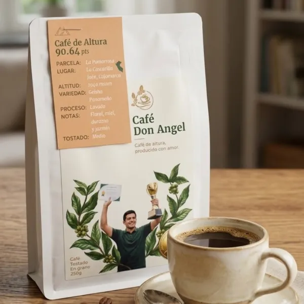 Café Don Angel 250gr Geisha Panameño Puntaje 90,62 grano