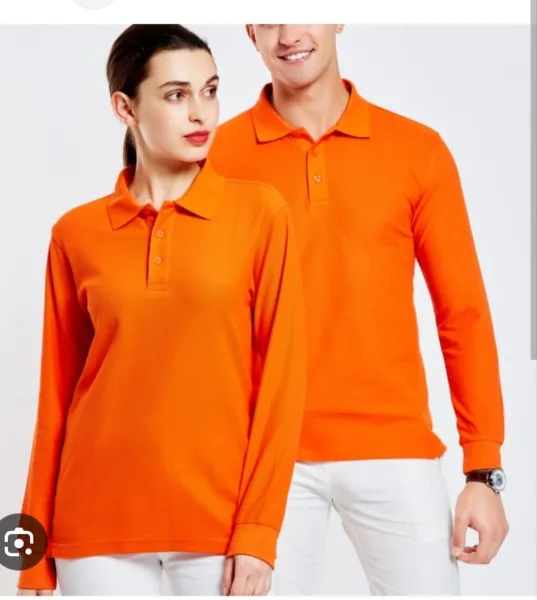 Polos pique manga larga