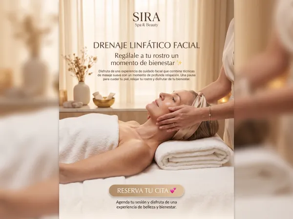 Drenaje linfático facial
