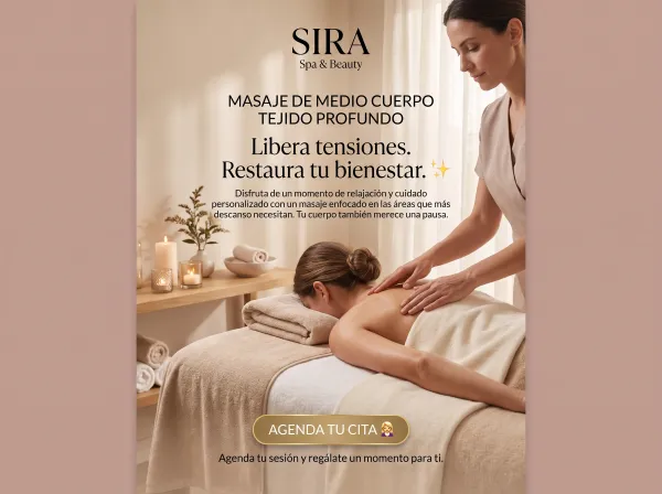 Masaje descontracturante medio cuerpo
