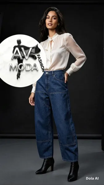 Pantalon barrel