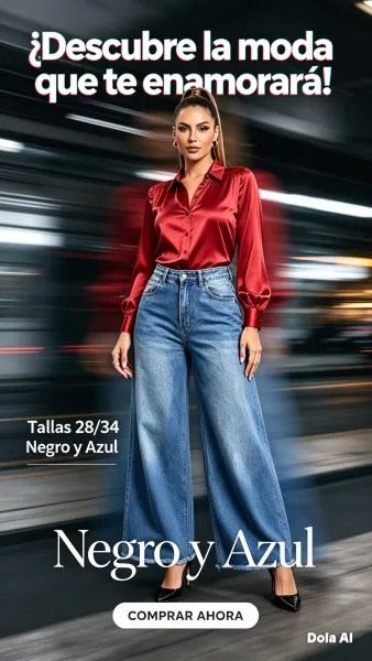 Pantalón wide leg