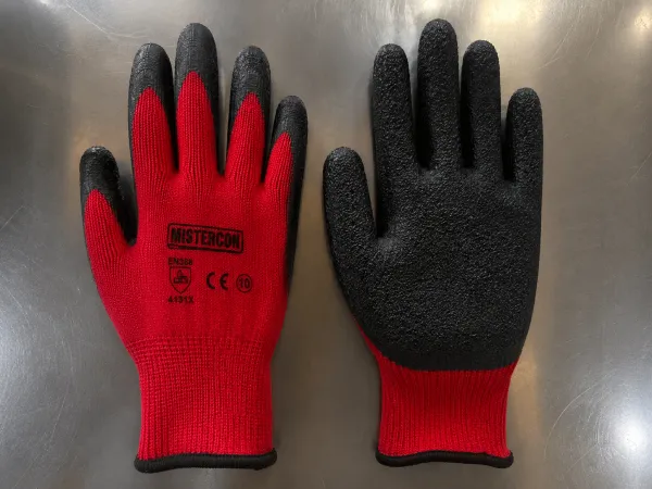 🔥 📦 Docena x 12 Pares – 🧤 Guantes de Polialgodón con Látex Rugoso en las Palmas ✋