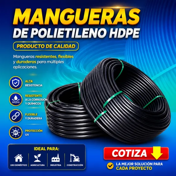 MANGUERA 16MM HDPE POLIETILENO
