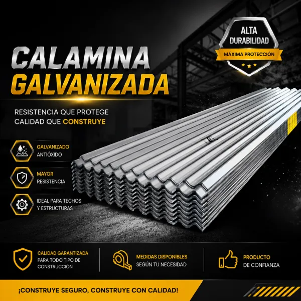 CALAMINA 0.22 GALVANIZADO 360 X 0.80 JR
