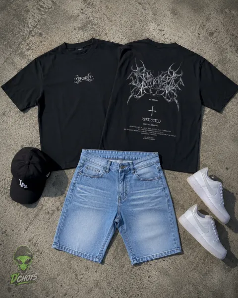 POLO TRIVAL BOXY FIT NEGRO