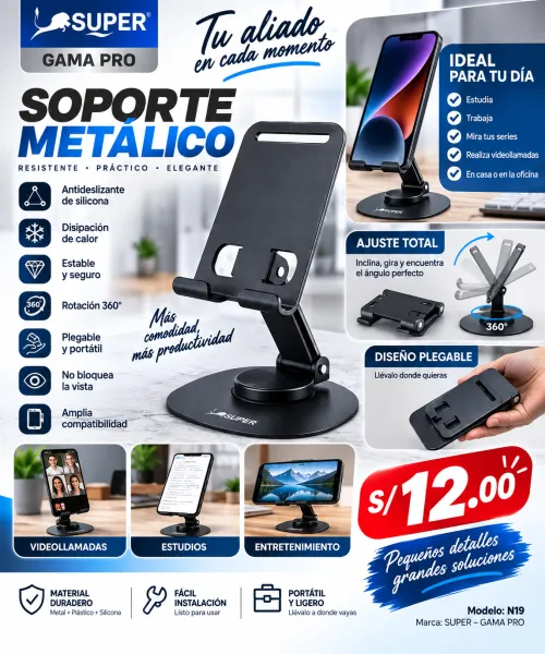 Soporte Metalico -Super  H118