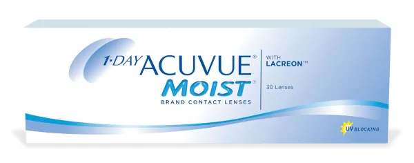 LENTES DE CONTACTO HIDROGEL 1 DAY ACUVUE MOIST MIOPÍA -500